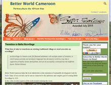 Tablet Screenshot of betterworld-cameroon.com